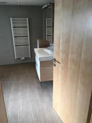 Ein Bett oder Betten in einem Zimmer der Unterkunft Ferienwohnung Mauracher Kirer Haus