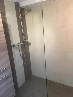Ein Badezimmer in der Unterkunft Ferienwohnung Mauracher Kirer Haus