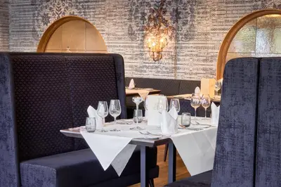Ein Sitzbereich in der Unterkunft Sporthotel Ellmau in Tirol