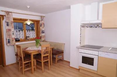Küche/Küchenzeile in der Unterkunft Haus Enzian