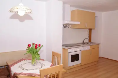 Küche/Küchenzeile in der Unterkunft Haus Enzian