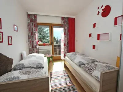 Ein Bett oder Betten in einem Zimmer der Unterkunft Apartment in Stumm near Ski Slopes