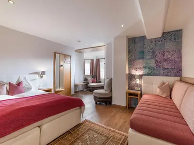 Ein Bett oder Betten in einem Zimmer der Unterkunft Hotel-Appartement Ferienhof