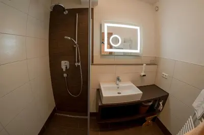 Ein Badezimmer in der Unterkunft Hotel-Appartement Ferienhof
