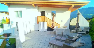 Ein Balkon oder eine Terrasse in der Unterkunft Ferienwohnungen Raffler