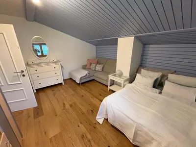 Ein Bett oder Betten in einem Zimmer der Unterkunft Pension Rangger