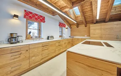 Küche/Küchenzeile in der Unterkunft Chalet Guter Hirte