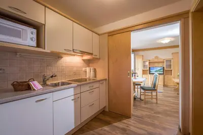 Küche/Küchenzeile in der Unterkunft Appartements Rofan