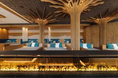 Ein Sitzbereich in der Unterkunft PACHMAIR 1453 apart resort