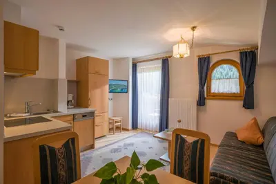 Küche/Küchenzeile in der Unterkunft Appartement Hotel Garni Matthäuserhof