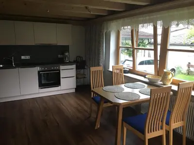 Küche/Küchenzeile in der Unterkunft Appartments Haus Rettenmoser