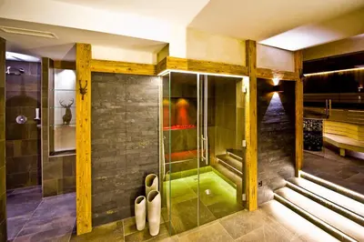 Ein Badezimmer in der Unterkunft Hotel Birkenhof