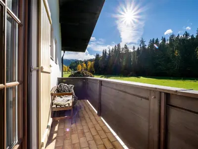 Ein Balkon oder eine Terrasse in der Unterkunft Appartementhaus Mühlberger