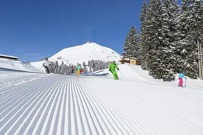 Skifahren in der Pension oder in der Nähe