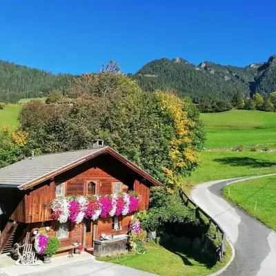 Wörglerhof's Hüttenapartments mit Kachelofen Farm Stay