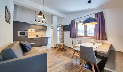 Küche/Küchenzeile in der Unterkunft Appartement Schönfeld