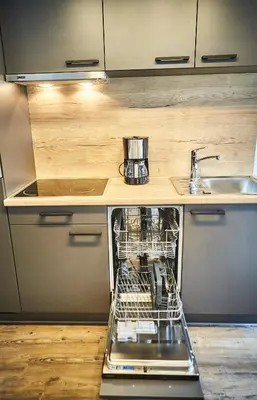 Küche/Küchenzeile in der Unterkunft Appartement Schönfeld