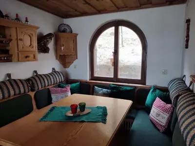 Ein Sitzbereich in der Unterkunft Ferienhaus Sonnleiten