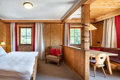 Ein Bett oder Betten in einem Zimmer der Unterkunft Gästehaus Stotter