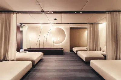 Ein Bett oder Betten in einem Zimmer der Unterkunft Traumhotel Alpina Superior