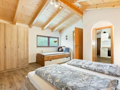Ein Bett oder Betten in einem Zimmer der Unterkunft Apartment in Hollersbach near Kitzbühel ski lift