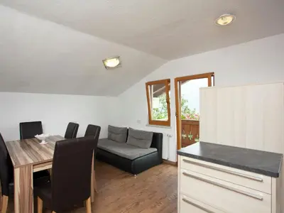 Ein Sitzbereich in der Unterkunft Apartment in Hollersbach near Ski Lift
