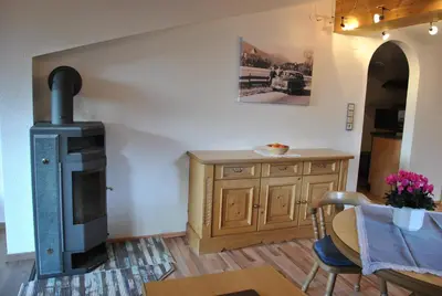 Ein Sitzbereich in der Unterkunft das Luggi Appartements