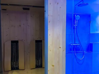 Ein Badezimmer in der Unterkunft das Luggi Appartements