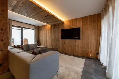 TV/Unterhaltungsangebot in der Unterkunft Mountain Chalet Kirchberg by Apartment Managers