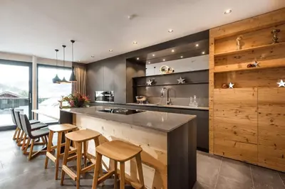 Küche/Küchenzeile in der Unterkunft Mountain Chalet Kirchberg by Apartment Managers