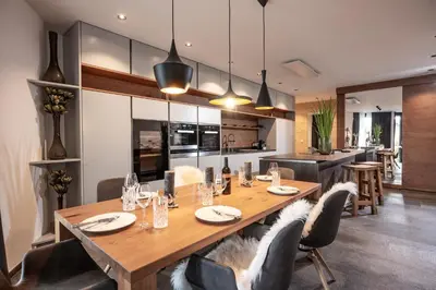 Küche/Küchenzeile in der Unterkunft Mountain Chalet Kirchberg by Apartment Managers