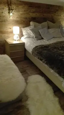 Ein Bett oder Betten in einem Zimmer der Unterkunft Kitzdesign in Kirchberg