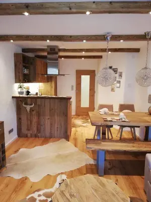 Küche/Küchenzeile in der Unterkunft Kitzdesign in Kirchberg