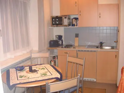 Küche/Küchenzeile in der Unterkunft Ferienwohnung Pali
