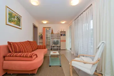Ein Sitzbereich in der Unterkunft Ferienwohnung Pali