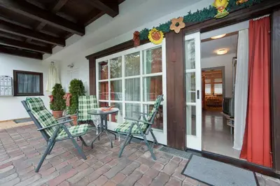 Ein Balkon oder eine Terrasse in der Unterkunft Ferienwohnung Pali