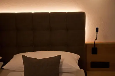Ein Sitzbereich in der Unterkunft Villa Michaela
