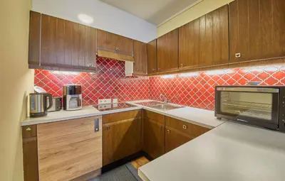Küche/Küchenzeile in der Unterkunft Appartement Lacher