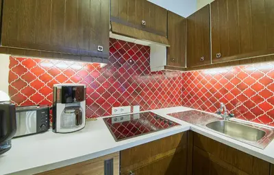 Küche/Küchenzeile in der Unterkunft Appartement Lacher