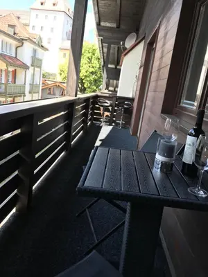 Ein Balkon oder eine Terrasse in der Unterkunft Appartement Central