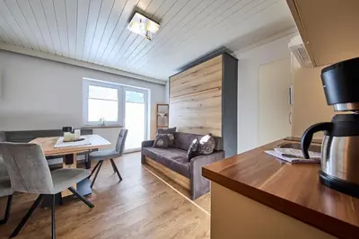 Ein Sitzbereich in der Unterkunft Landhaus Kendler
