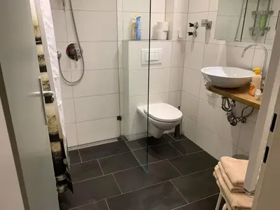 Ein Badezimmer in der Unterkunft Hornhaus