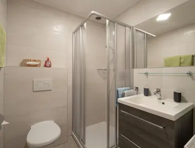 Ein Badezimmer in der Unterkunft Landhaus Elfi