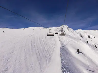 Arenablick im Winter