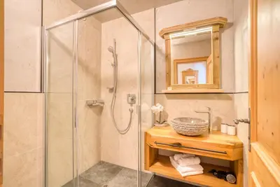 Ein Badezimmer in der Unterkunft Appartement Hofmann