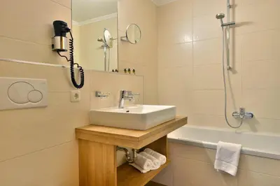Ein Badezimmer in der Unterkunft Gasthof und Hotel Rieder GmbH