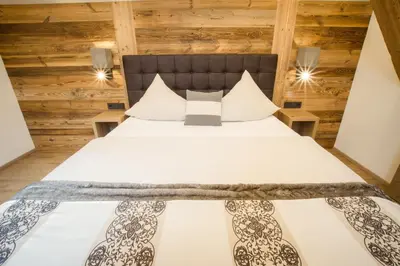 Ein Bett oder Betten in einem Zimmer der Unterkunft Bodenhof Ferienwohnungen
