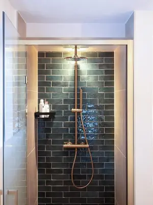 Ein Badezimmer in der Unterkunft Haus Heidi Apartments