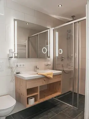 Ein Badezimmer in der Unterkunft Hotel Mitterhof