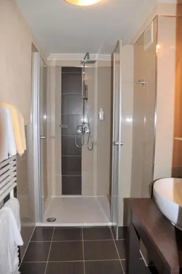 Ein Badezimmer in der Unterkunft Mauracherhof